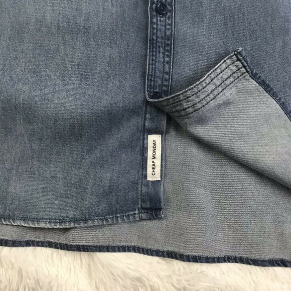 CHEAP MONDAY Men's "Give Denim" Shirt - SIZE SMALL - Picture 6 of 8